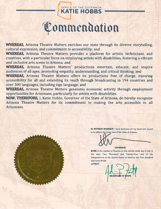 Governor's Commendation